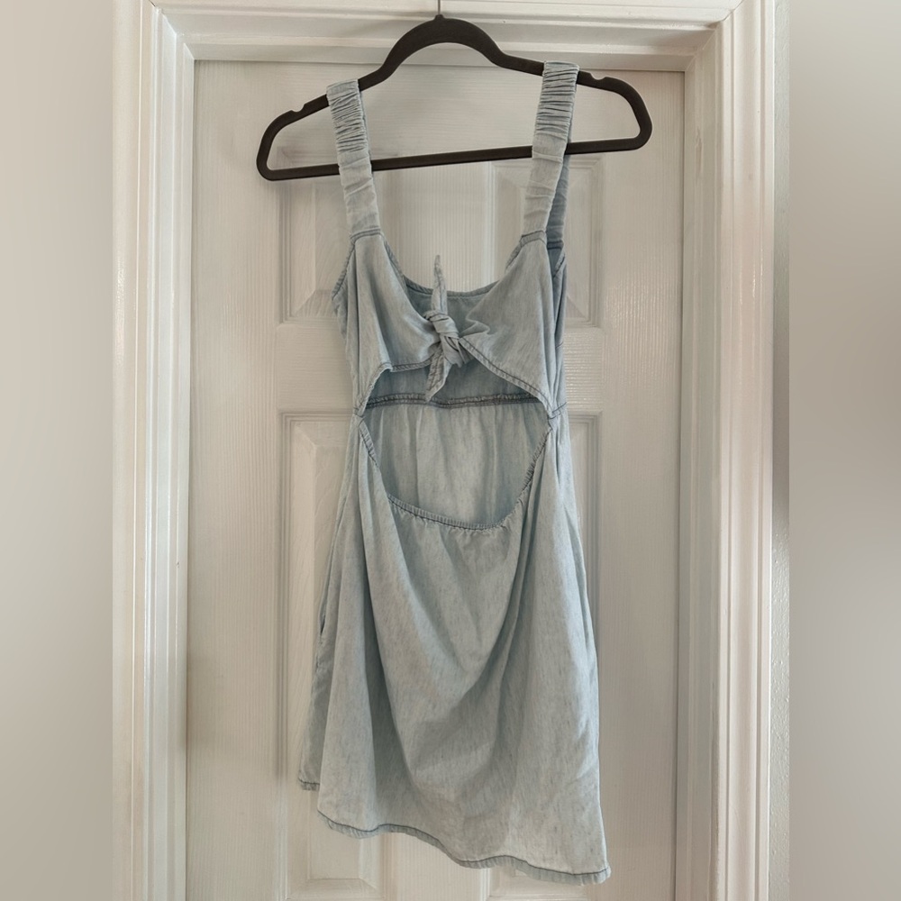 mumu light blue dress